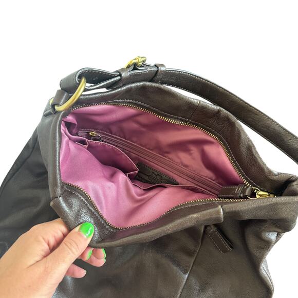 Coach Madison Isabelle Leather Satchel Brown - Picture 5 of 13